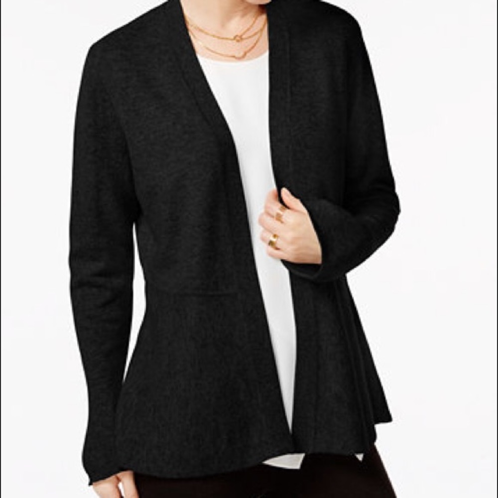 Nwt cashmere peplum cardigan